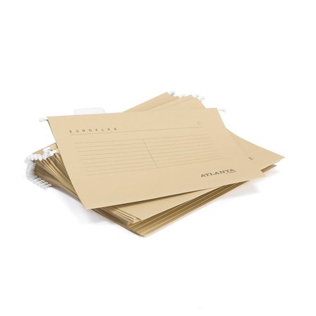 Hengemapper A4, 25-pk, natur