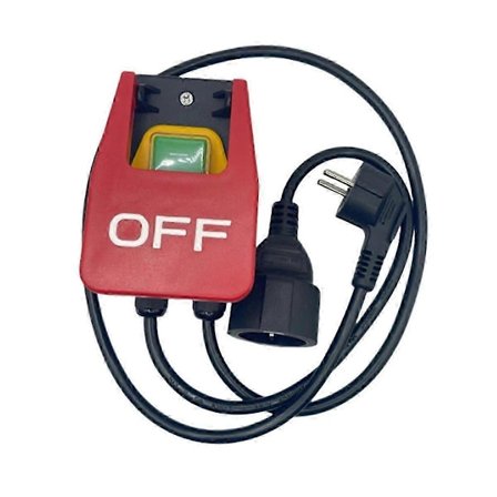 220V En-Fase På/Av-Bryter, Sikkerhetsbryter, Nullspenningsbryter med Stikkontakt, Nødstoppbryter