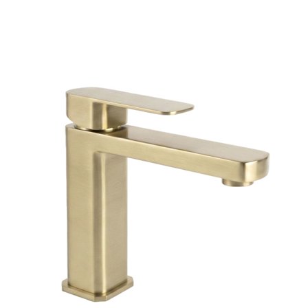 Tvättställsblandare Rea Arlo Low Borstad Guld 11,5X4X17Cm