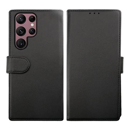 Samsung Galaxy S23 Ultra Plånboksfodral Magnet Rvelon - Svart