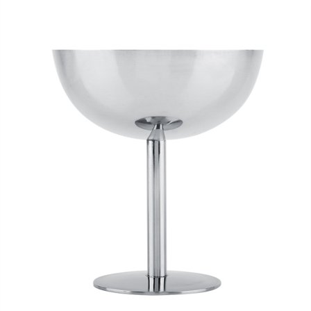 Isbægre i rustfrit stål Dessertskåle til salat, frugt, budding, høj model