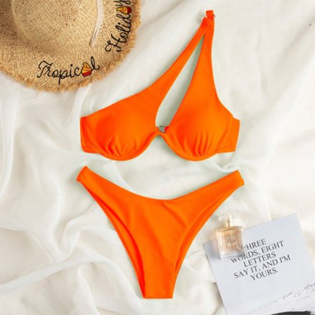 Bikini Baddräkt Split Bikini ORANGE-M ORANGE-M