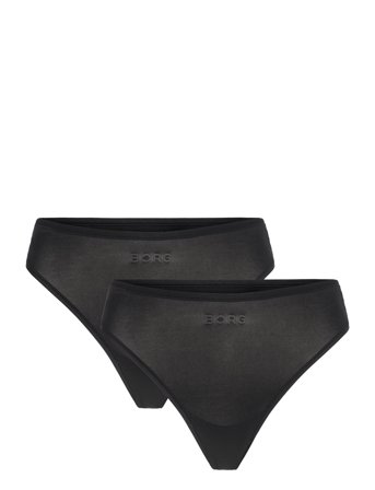 Björn Borg Soft Touch Thong 2P - Black - XS