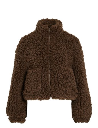Vifiola L/S Short Jacket Brown Vila