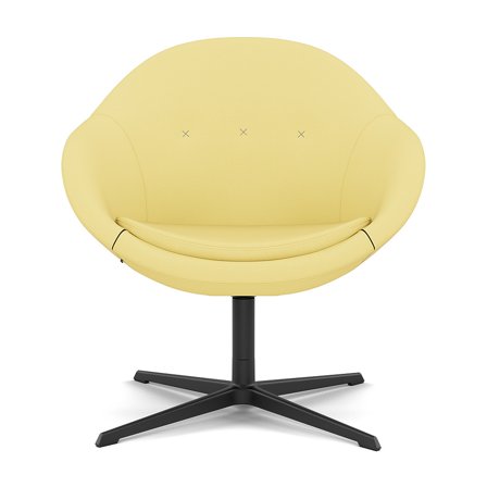 Varier Furniture Kokon Club - Yellow Polyester - Black base