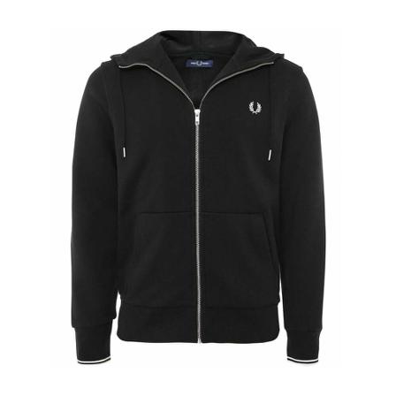 Fred Perry Hoodie J7536 198 svart, Herr, Herr, Storlek: M