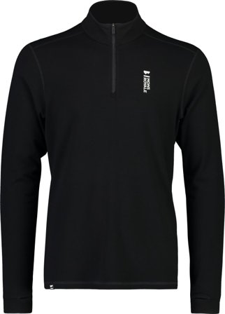 Mons Royale Men's Cascade Merino Flex 200 1/4 Zip Men base layer tops Black M