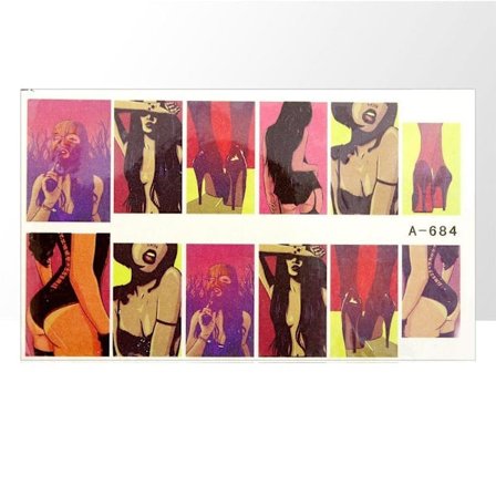 Vanddekaler - Pinup - A684 - Til negle