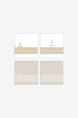 Paperproducts Design - Servietter PPD Mikset No22 4 stk 20-pk - Flerfarget - Servietter - Fra Homeroom