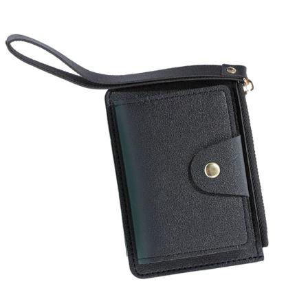 Kvinnor Flicka Clutchväska Myntväska Multi-slot Armbandsväska Bankkortshållare Black