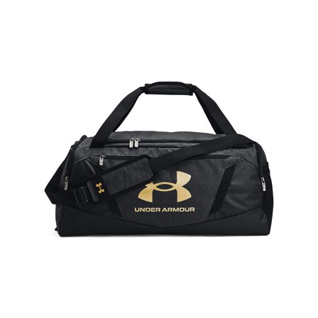 Under Armour UA Undeniable 5.0 Duffle Medium, Black Heather/Black/Metallic Gold
