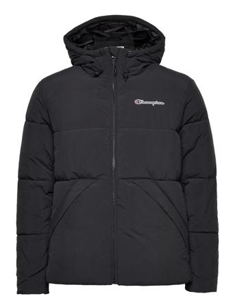 Hooded Jacket Fôret Jakke Svart Champion Rochester