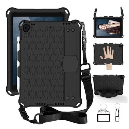 iPad 10.2 (2019) honeycomb EVA hybrid etui - Sort