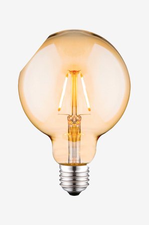 Aneta Lighting - Lyskilde Globe Ø95 E27 LED - Brun - Lyskilder & pærer - Fra Homeroom