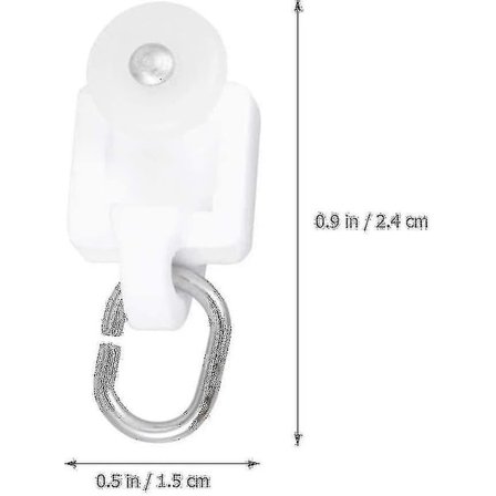 Gardin Glider Krok Skinne Glider Gardin Stille Hjul Rulle Krok Kule Rulle 50 stk