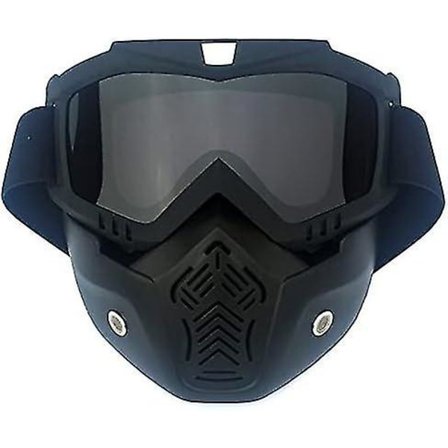 Qiffiy Skibriller Snebriller Unisex Ski Snowboard Maske Snescooter Skibriller Vindtætte Motocross Beskyttelsesbriller Sikkerhedsbriller Med Mundfilter