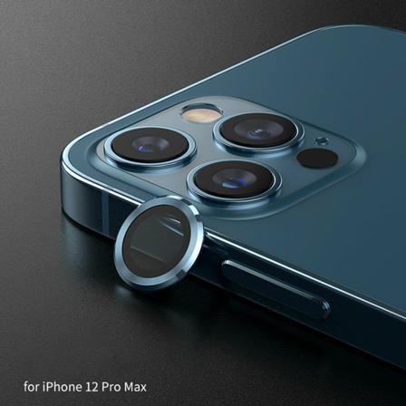 För Iphone 13 Pro Max 12 Metallring Härdat Glas Kameralins
