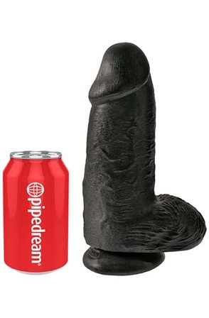 Kjøp Pipedream King Cock Chubby Black 23 cm - XL dildo | God pris