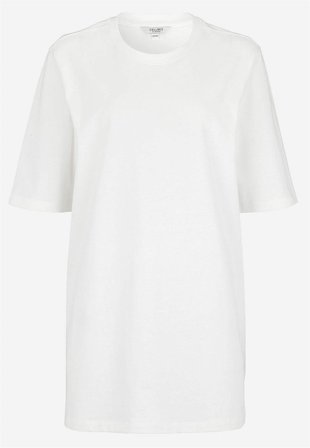 Cellbes of Sweden - Jerseytunika i tung bomullsjersey i hvit for damer i størrelse 34/36