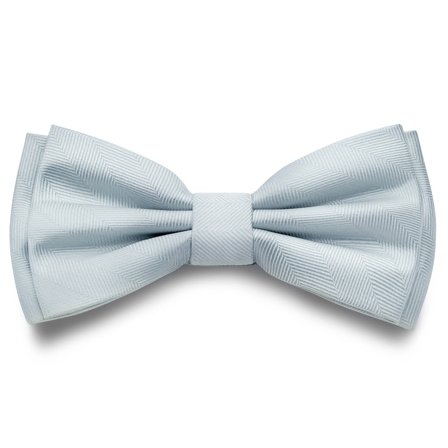 Nœud papillon à chevrons prénoué bleu arctique pour hommes - Noeuds papillon pré-noués