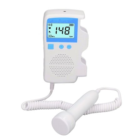 Fetal Hjerterytme Monitor Enhet Hjem Graviditet Hjerterytme Monitor Strålingsfri Prenatal Overvåkingsenheter Blå