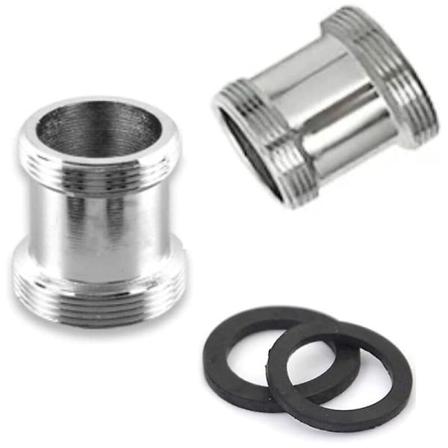 Pakkaus messinkinen hana-adapteri, 22mm Npt uros-uros hana-ilmastimen liitin pesuallas hanalle vedenpuhdistin ilmastimelle (m18 - M22)