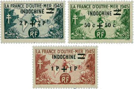 Indokina - YT 296-98 postfrisk
