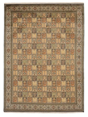 Triángulo Grande Cachemira Pura De Seda Alfombra 246X333 Seda