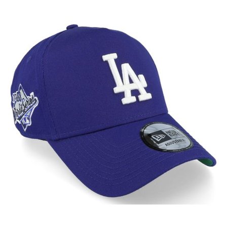 New Era - MLB Blå adjustable Keps - Los Angeles Dodgers World Series Patch 9FORTY Royal A-Frame_Adjustable @ Hatstore