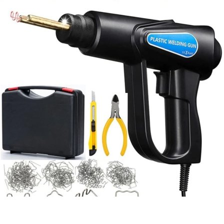 Muovi hitsaus lämpö pistooli kuuma nitoja muovi hitsaus kone puskuri juotto rauta niitit puskuri korjaus auto työkalut sarja