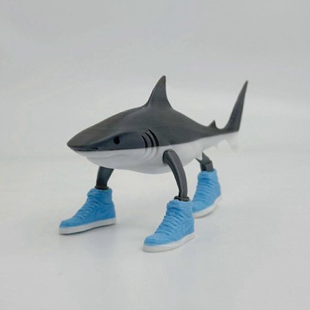 Brainrot AI 3D-printing Tralalero Tralala Action-lekefigurer _a