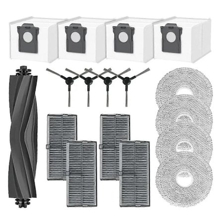 [CA] Ersättningshuvudborste HEPA-filter Moppduk Dammpåsar för E30 Ultra [JUN]