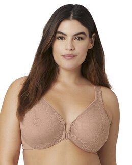 Framknäppt bygel-bh Brun - C85 - Glamorise