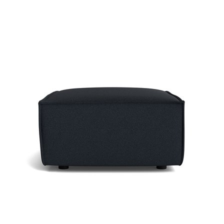Lyon Pouf Hocker 98x86 cm Loop Dunkelblau Moderner Stil Komfortabler Sitzhocker für das Wohnzimmer Hochwertiger Polsterhocker Elegant
