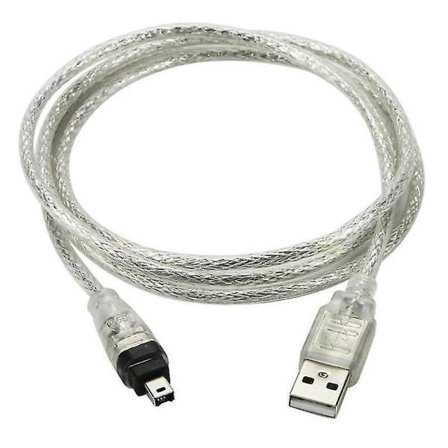 USB Han til Firewire Ieee 1394 4 Pin Ilink Adapter Kabel 1394 Kabel til Sony hvid