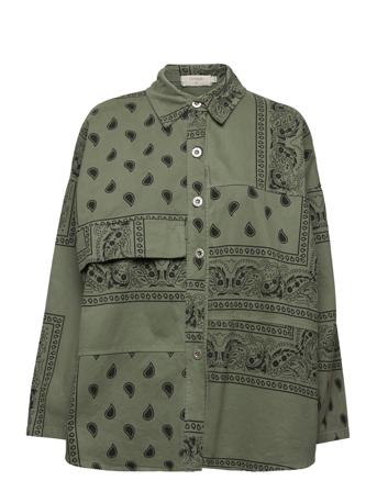 Crmynis Oz Shirt Jacket Langærmet Skjorte Khaki Green Cream