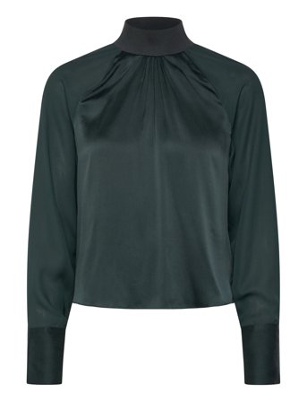 Dante6 Dante6-Estela Silk Mixed Top - Green - 34