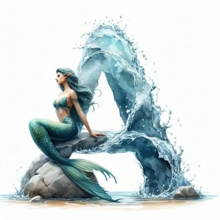 Fisk Alfabet Affisch A A4