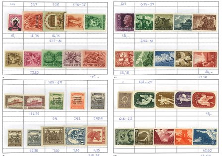 Ungarn - Udvalgshæfte med 160 forskellige frimærker - Postfrisk