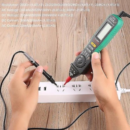 MS8212A Pen Digital Multimeter Spenningskontinuitetstester