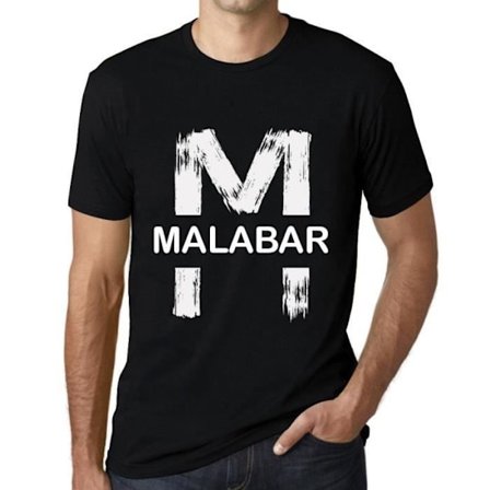 T-shirt - ULTRABASIC - Malabar - Vintage Noir - 100% Bomull - Korta Ärmar - Bekväm