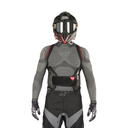 Ryggbeskyttelse Alpinestars Nucleon KR-3 Sotet-Svart-Rød M
