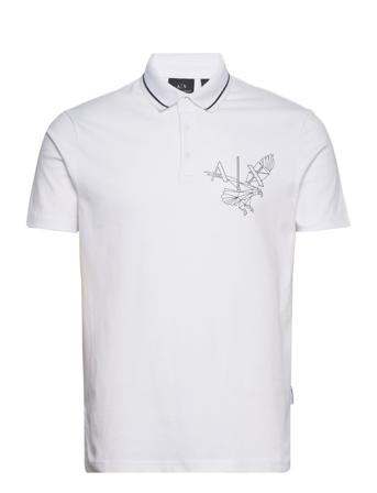Polo Polos Short-sleeved Hvit Armani Exchange*Betinget Tilbud