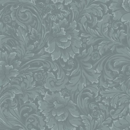 Duro Tapetprov, Idun 535-04P Flora, Blå, L, , Färg & tapeter