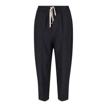 Rick Owens, Cropped Trousers Zwart, Dames, Maat:M
