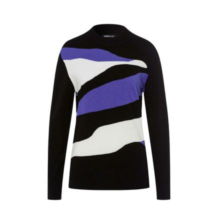 Frank Walder Round Neck Knitwear , Paars , Dames , Maat: M Truis