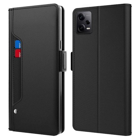 Snyggt Xiaomi Redmi Note 12 Pro Plus fodral med sminkspegel - Svart