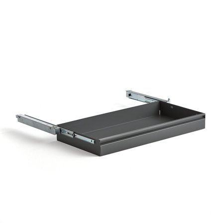 Schublade SUPPLY, 875 x 455 mm, dunkelgrau