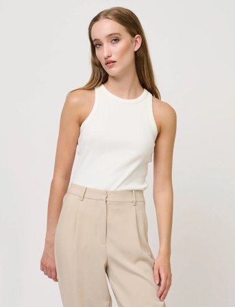 Bruuns Bazaar Katybb Rib Tank Top - White - L