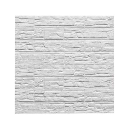 3D tegel tapet | Självhäftande, vattentät | 70 x 77 cm, kakel vit